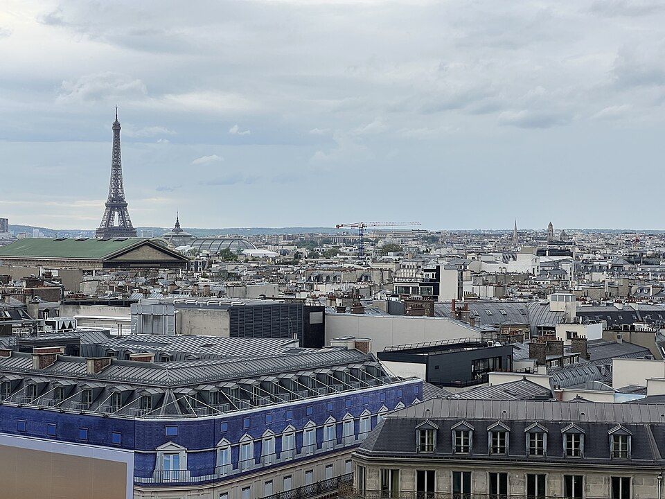 Blick von der Dachterrasse der Galeries Lafayette