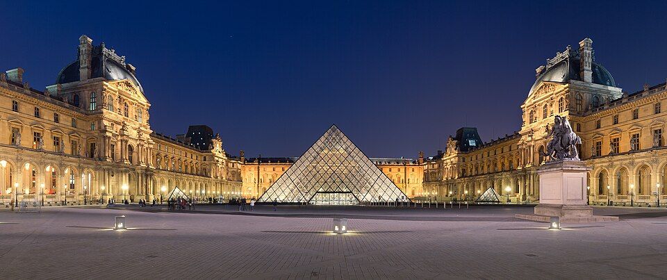 Die Glaspyramide des Louvre